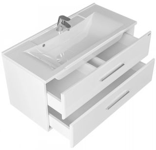 Тумба под раковину СанТа Омега 207028 100см белый